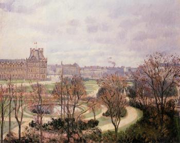 卡米耶 畢沙羅 View of the Tuileries - Morning 卡米耶 畢沙羅 View of the Tuileries - Morning